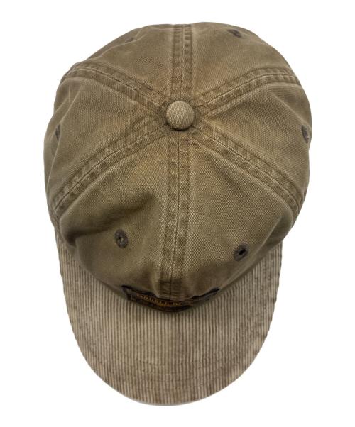 RRL（ダブルアールエル）RRL (ダブルアールエル) コーデュロイビルキャンパスボールキャップ ブラウン サイズ:ONE SIZEの古着・服飾アイテム