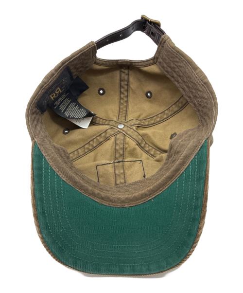 RRL（ダブルアールエル）RRL (ダブルアールエル) コーデュロイビルキャンパスボールキャップ ブラウン サイズ:ONE SIZEの古着・服飾アイテム