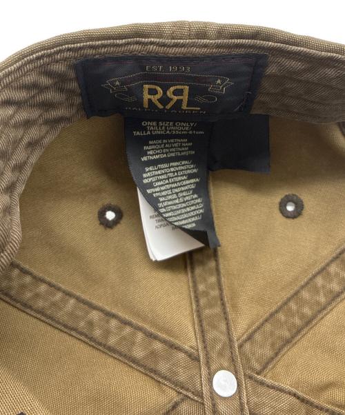 RRL（ダブルアールエル）RRL (ダブルアールエル) コーデュロイビルキャンパスボールキャップ ブラウン サイズ:ONE SIZEの古着・服飾アイテム