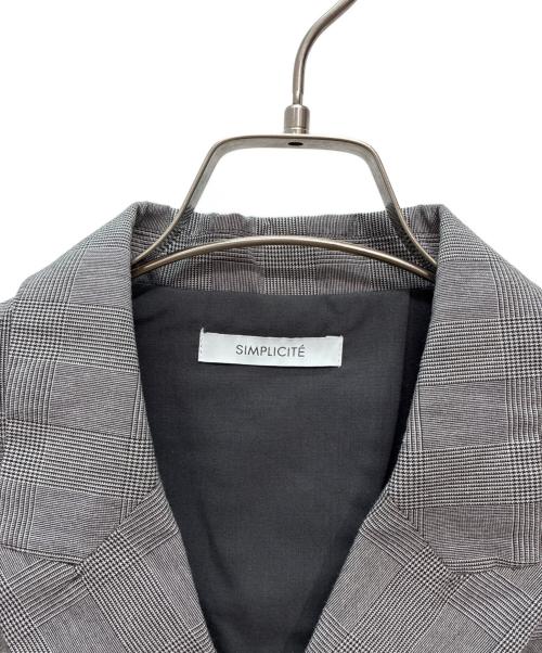SIMPLICITE（シンプリシテ）simplicite (シンプリシテ) 25sジャケット グレー サイズ:Fの古着・服飾アイテム