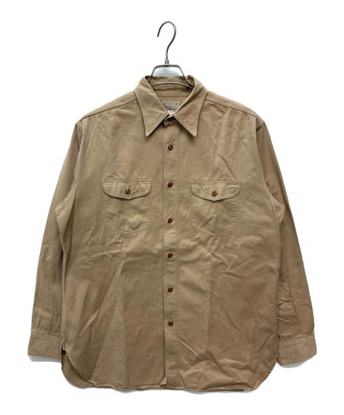 BUZZ RICKSON'S（バズリクソンズ）Buzz Rickson's (バズリクソンズ) ヘリンボーンワークシャツ ベージュ サイズ:16-16 1/2の古着・服飾アイテム