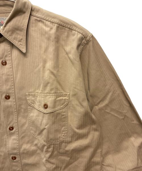 BUZZ RICKSON'S（バズリクソンズ）Buzz Rickson's (バズリクソンズ) ヘリンボーンワークシャツ ベージュ サイズ:16-16 1/2の古着・服飾アイテム