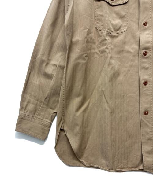 BUZZ RICKSON'S（バズリクソンズ）Buzz Rickson's (バズリクソンズ) ヘリンボーンワークシャツ ベージュ サイズ:16-16 1/2の古着・服飾アイテム