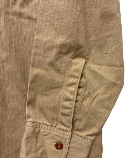 BUZZ RICKSON'S（バズリクソンズ）Buzz Rickson's (バズリクソンズ) ヘリンボーンワークシャツ ベージュ サイズ:16-16 1/2の古着・服飾アイテム