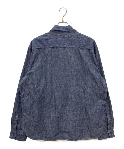 RRL（ダブルアールエル）RRL (ダブルアールエル) インディゴ デニム ワークシャツ インディゴ サイズ:XXLの古着・服飾アイテム