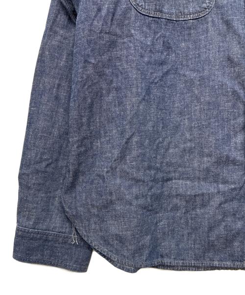 RRL（ダブルアールエル）RRL (ダブルアールエル) インディゴ デニム ワークシャツ インディゴ サイズ:XXLの古着・服飾アイテム