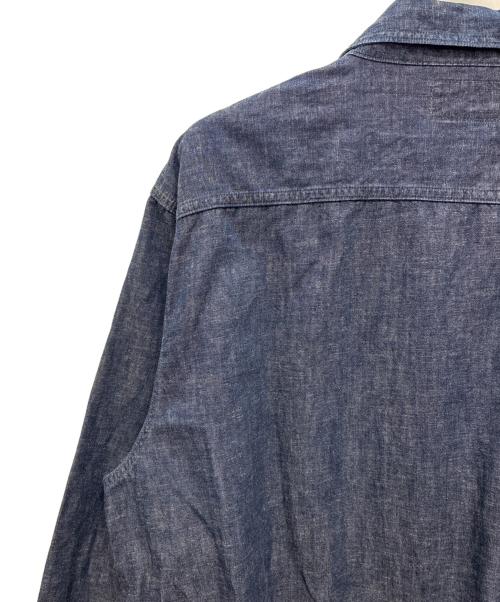 RRL（ダブルアールエル）RRL (ダブルアールエル) インディゴ デニム ワークシャツ インディゴ サイズ:XXLの古着・服飾アイテム