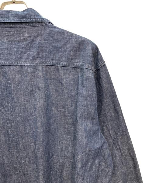 RRL（ダブルアールエル）RRL (ダブルアールエル) インディゴ デニム ワークシャツ インディゴ サイズ:XXLの古着・服飾アイテム