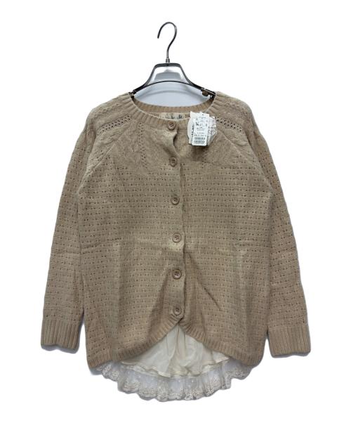 franche lippee（フランシュリッペ）franche lippee (フランシュリッペ) 厚手カーディガン ベージュ サイズ:M 未使用品の古着・服飾アイテム