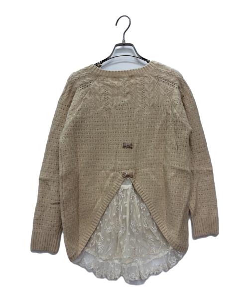 franche lippee（フランシュリッペ）franche lippee (フランシュリッペ) 厚手カーディガン ベージュ サイズ:M 未使用品の古着・服飾アイテム