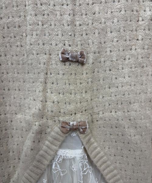 franche lippee（フランシュリッペ）franche lippee (フランシュリッペ) 厚手カーディガン ベージュ サイズ:M 未使用品の古着・服飾アイテム