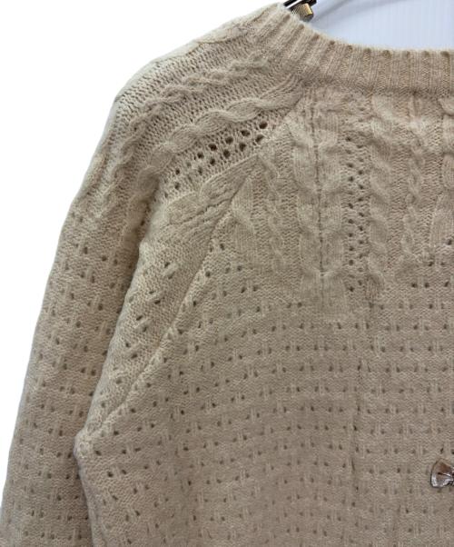 franche lippee（フランシュリッペ）franche lippee (フランシュリッペ) 厚手カーディガン ベージュ サイズ:M 未使用品の古着・服飾アイテム