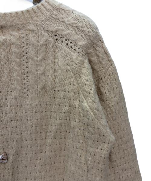 franche lippee（フランシュリッペ）franche lippee (フランシュリッペ) 厚手カーディガン ベージュ サイズ:M 未使用品の古着・服飾アイテム