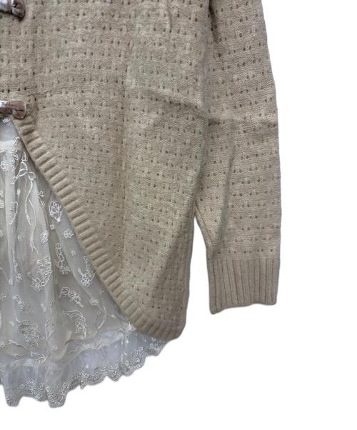 franche lippee（フランシュリッペ）franche lippee (フランシュリッペ) 厚手カーディガン ベージュ サイズ:M 未使用品の古着・服飾アイテム