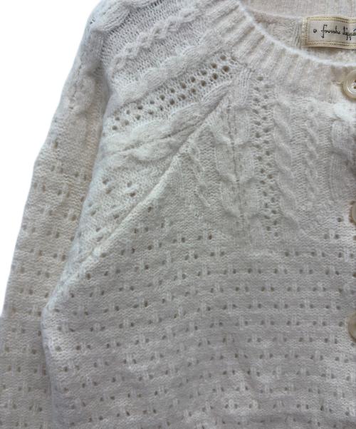 franche lippee（フランシュリッペ）franche lippee (フランシュリッペ) 薄手カーディガン ベージュ サイズ:M 未使用品の古着・服飾アイテム