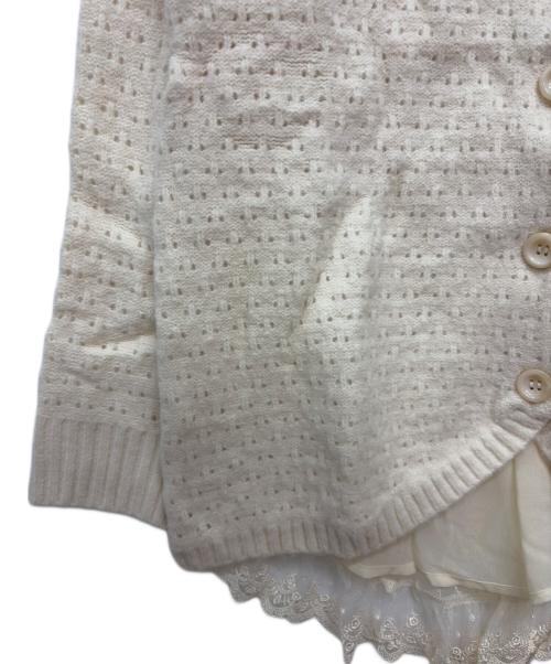 franche lippee（フランシュリッペ）franche lippee (フランシュリッペ) 薄手カーディガン ベージュ サイズ:M 未使用品の古着・服飾アイテム