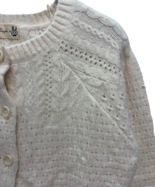franche lippee（フランシュリッペ）franche lippee (フランシュリッペ) 薄手カーディガン ベージュ サイズ:M 未使用品の古着・服飾アイテム