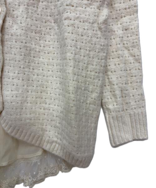franche lippee（フランシュリッペ）franche lippee (フランシュリッペ) 薄手カーディガン ベージュ サイズ:M 未使用品の古着・服飾アイテム