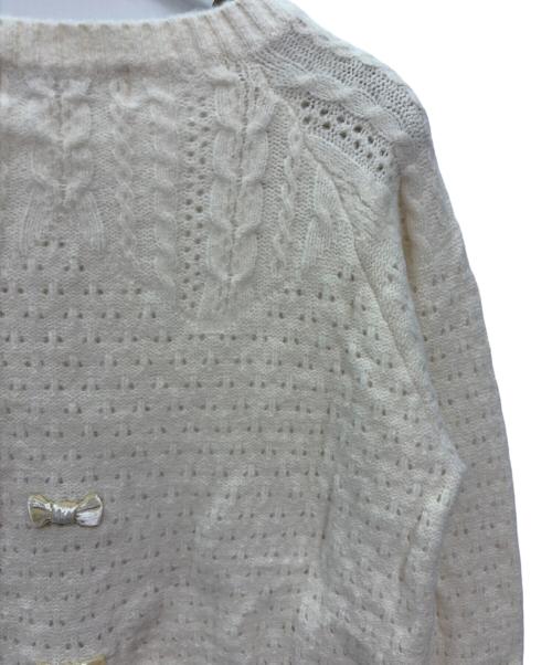 franche lippee（フランシュリッペ）franche lippee (フランシュリッペ) 薄手カーディガン ベージュ サイズ:M 未使用品の古着・服飾アイテム