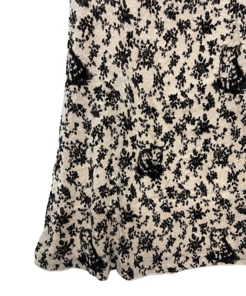 franche lippee（フランシュリッペ）franche lippee (フランシュリッペ) ノースリーブワンピース ブラック×ホワイト サイズ:Mの古着・服飾アイテム
