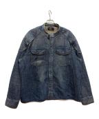 RRLダブルアールエル）の古着「Quilted Denim Shirt Jacket」｜ブルー