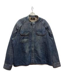 RRL（ダブルアールエル）の古着「Quilted Denim Shirt Jacket」｜ブルー
