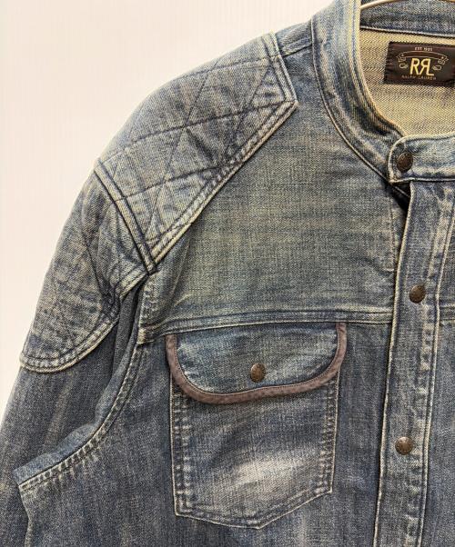 RRL（ダブルアールエル）RRL (ダブルアールエル) Quilted Denim Shirt Jacket ブルー サイズ:XXLの古着・服飾アイテム