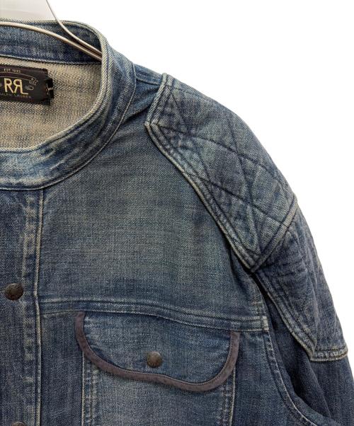 RRL（ダブルアールエル）RRL (ダブルアールエル) Quilted Denim Shirt Jacket ブルー サイズ:XXLの古着・服飾アイテム
