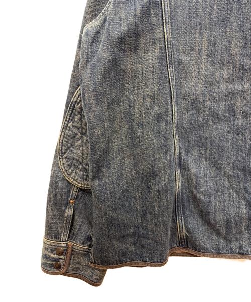 RRL（ダブルアールエル）RRL (ダブルアールエル) Quilted Denim Shirt Jacket ブルー サイズ:XXLの古着・服飾アイテム