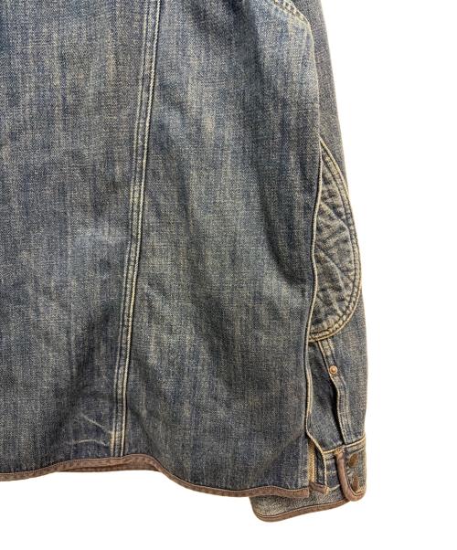 RRL（ダブルアールエル）RRL (ダブルアールエル) Quilted Denim Shirt Jacket ブルー サイズ:XXLの古着・服飾アイテム