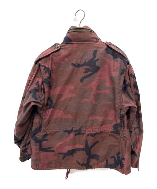 American Apparel（アメリカンアパレル）American Apparel (アメリカンアパレル) 97年製 M65 フィールドジャケット レッド×ブラック サイズ:XLARGE-REGULARの古着・服飾アイテム