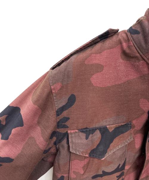 American Apparel（アメリカンアパレル）American Apparel (アメリカンアパレル) 97年製 M65 フィールドジャケット レッド×ブラック サイズ:XLARGE-REGULARの古着・服飾アイテム