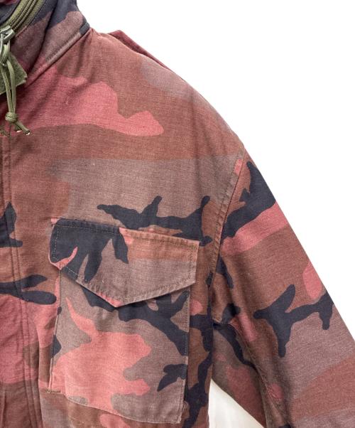 American Apparel（アメリカンアパレル）American Apparel (アメリカンアパレル) 97年製 M65 フィールドジャケット レッド×ブラック サイズ:XLARGE-REGULARの古着・服飾アイテム