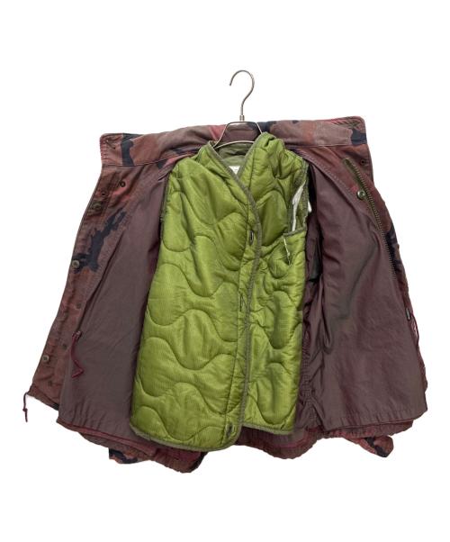 American Apparel（アメリカンアパレル）American Apparel (アメリカンアパレル) 97年製 M65 フィールドジャケット レッド×ブラック サイズ:XLARGE-REGULARの古着・服飾アイテム