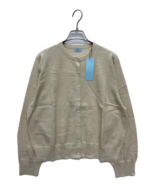 KUMIKYOKU（クミキョク）KUMIKYOKU (クミキョク) ラメカーディガン ベージュ サイズ:17号 未使用品の古着・服飾アイテム