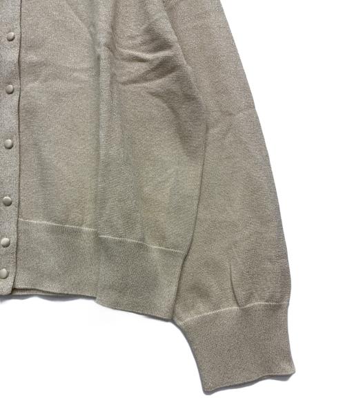 KUMIKYOKU（クミキョク）KUMIKYOKU (クミキョク) ラメカーディガン ベージュ サイズ:17号 未使用品の古着・服飾アイテム