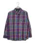 stussy（ステューシー）の古着「スナップボタン ネルシャツ」｜ブラック×パープル