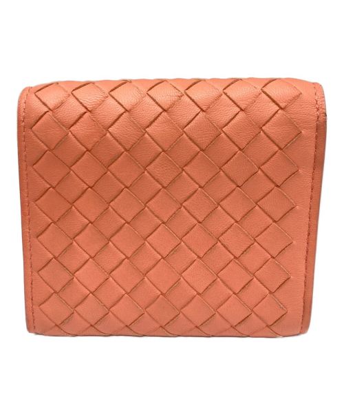 BOTTEGA VENETA（ボッテガベネタ）BOTTEGA VENETA (ボッテガベネタ) 3つ折り財布 ピンクの古着・服飾アイテム