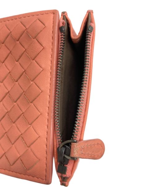 BOTTEGA VENETA（ボッテガベネタ）BOTTEGA VENETA (ボッテガベネタ) 3つ折り財布 ピンクの古着・服飾アイテム