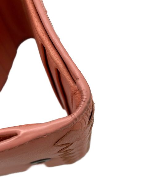 BOTTEGA VENETA（ボッテガベネタ）BOTTEGA VENETA (ボッテガベネタ) 3つ折り財布 ピンクの古着・服飾アイテム