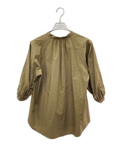 icB（アイシービー）icB (アイシービー) スキッパーブラウス カーキ サイズ:4の古着・服飾アイテム