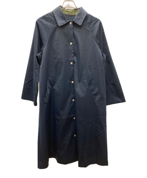 Pou dou dou（プードゥドゥ）Pou dou dou (プードゥドゥ) フリルナイロンコート ネイビー サイズ:M 未使用品の古着・服飾アイテム