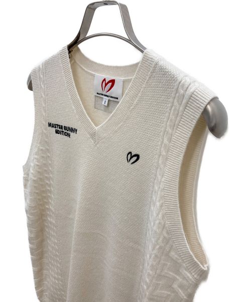 MASTER BUNNY EDITION（マスターバニーエディション）MASTER BUNNY EDITION (マスターバニーエディション) カシミヤベスト アイボリーの古着・服飾アイテム