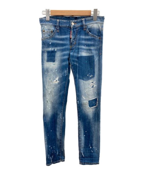 DSQUARED2（ディースクエアード）DSQUARED2 (ディースクエアード) デニムパンツ ブルー サイズ:44の古着・服飾アイテム