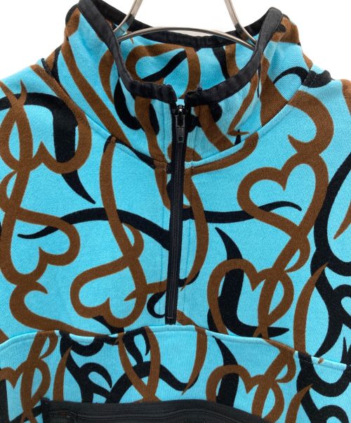 X-GIRL（エックスガール）X-girl (エックスガール) ハーフジップスウェット ブルー サイズ:Ｍの古着・服飾アイテム