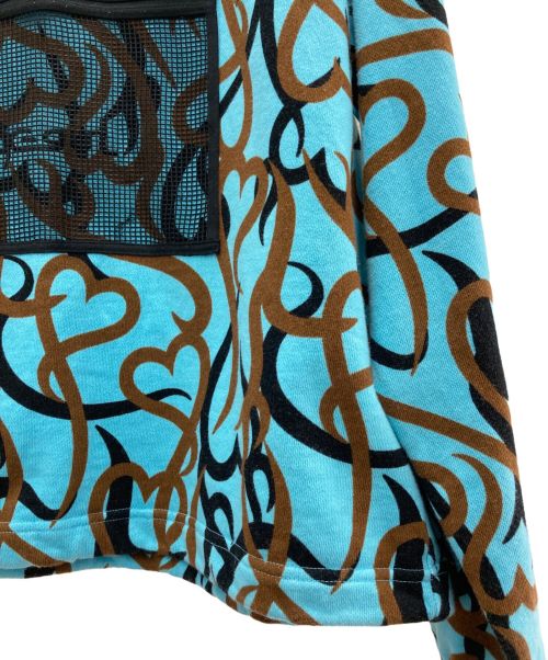 X-GIRL（エックスガール）X-girl (エックスガール) ハーフジップスウェット ブルー サイズ:Ｍの古着・服飾アイテム