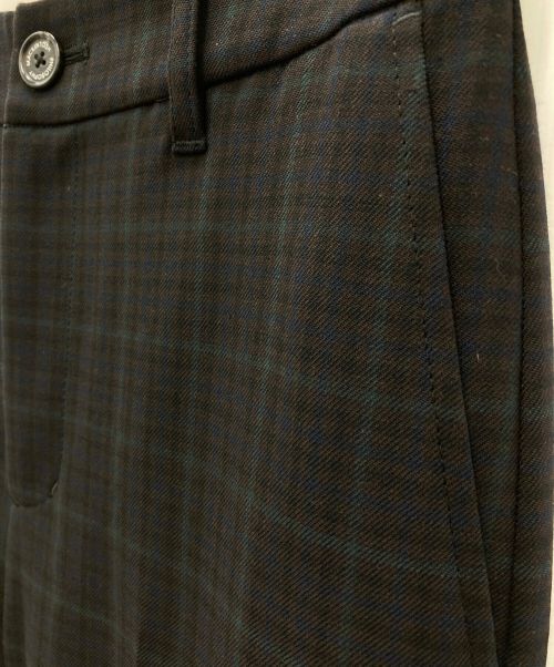 MACKINTOSH PHILOSOPHY（マッキントッシュ フィロソフィー）MACKINTOSH PHILOSOPHY (マッキントッシュフィロソフィー) ウォッシャブルウールワイドパンツ ネイビー×ブラウン サイズ:SIZE  (32)の古着・服飾アイテム