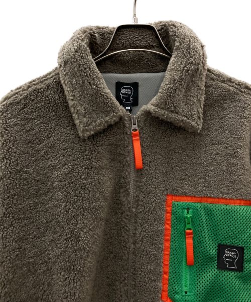 BRAIN DEAD（ブレインデッド）BRAIN DEAD (ブレインデッド) ボアジャケット グレー サイズ:Mの古着・服飾アイテム