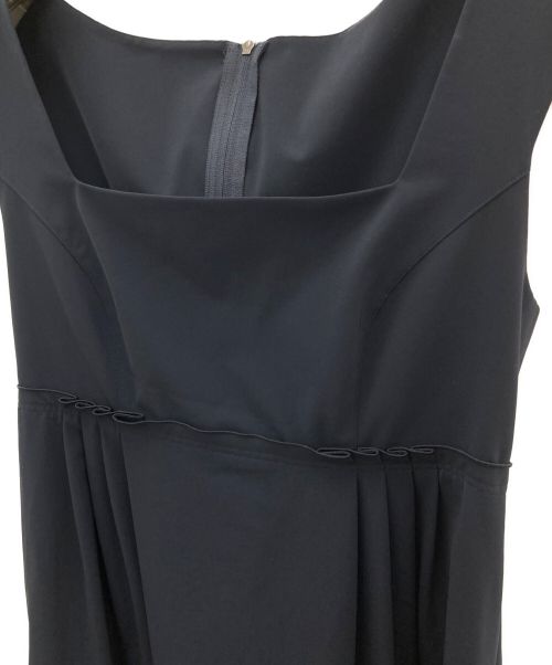 FOXEY NEWYORK（フォクシーニューヨーク）FOXEY NEWYORK (フォクシーニューヨーク) ノースリーブワンピース ネイビー サイズ:Mの古着・服飾アイテム