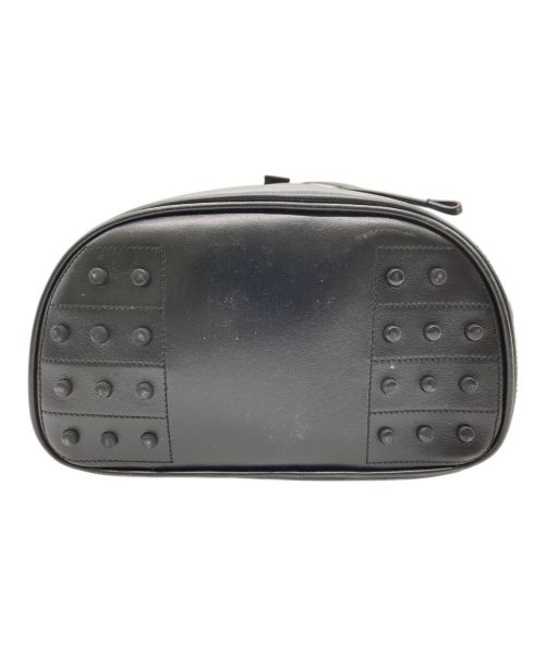 TOD'S（トッズ）TOD'S (トッズ) ラムレザーワンショルダーバッグ ブラックの古着・服飾アイテム